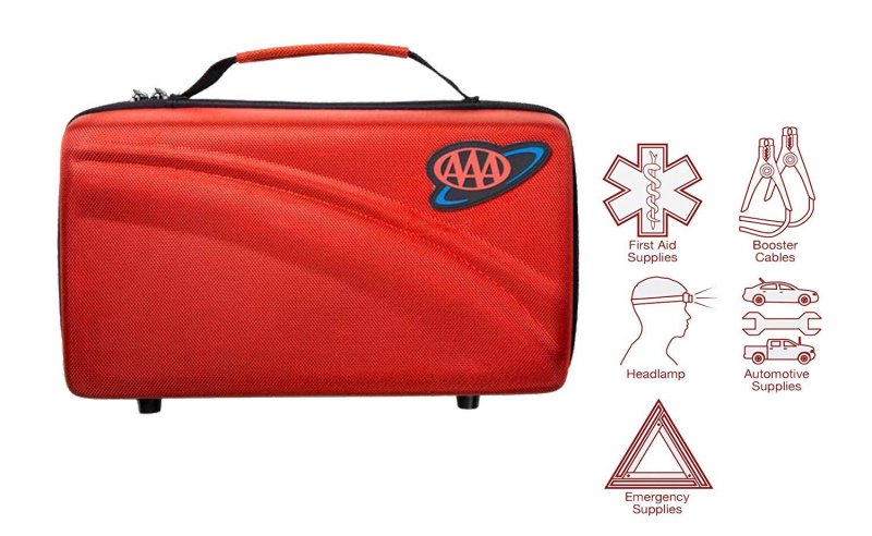 Lifeline Aaa Executive Road Kit 67 Piece Emergency Car Jumper Cables Headlamp Warning Triangle And First Aid