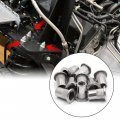Uxcell 10pcs 304 Stainless Steel 1 4-20 Unc Car Flat Head Rivet Nut Insert