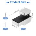2set Glass Shelf Bracket Wood Glass Holder Support Wall Mount Brushed Nickel Adjustable Shelves Clamp For 8-18mm 0 31 71 Silver
