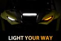 Sautvs Led Turn Signal Daytime Running Lights For Yamaha Rmax 1000 Front Drl Pilot Wolverine Rmax2 Rmax4 2021-2024 Accessories