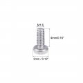 Uxcell M1 6x4mm Machine Screws Pan Phillips Cross Head Screw 304 Stainless Steel Fasteners Bolts 50pcs