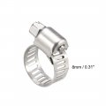 Uxcell 10-16mm Gear Hose Clamp 304 Stainless Steel Fuel Line 10 Pcs