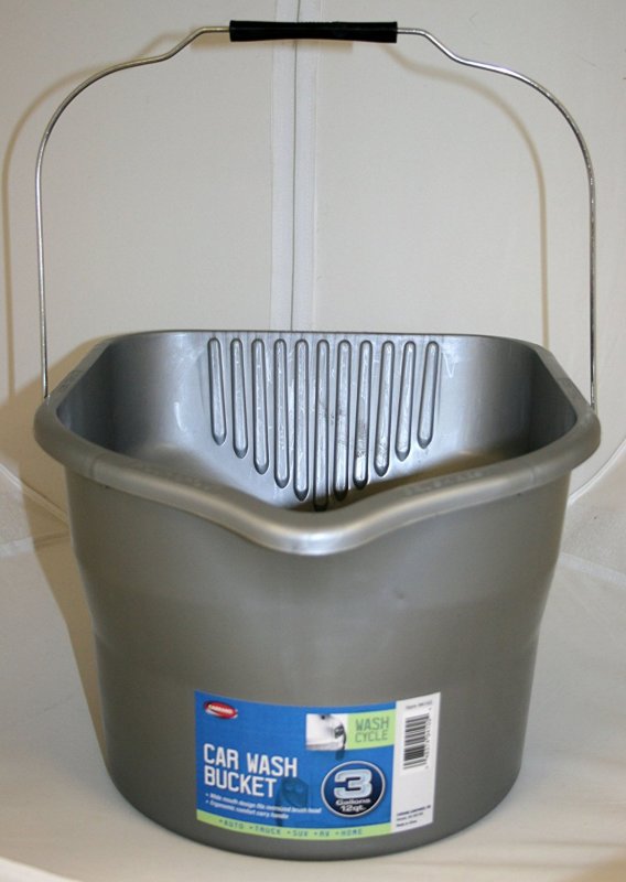 Carrand 94102 Car Wash Bucket 3 Gallon Capacity Gray