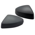 2 Pcs Driver And Passenger Side Rearview Mirror Covers Caps For Audi A3 S3 Sportback E-tron Primed Gray With Turn Signal Hole