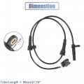 Uxcell Front Left Right Car Abs Sensor Wheel Speed No 479101aa0a Fit For Nissan Murano 3 5l 2011-2014