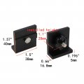 Tsnamay 4pcs Black Short Stop With Knobs T Track Block For T-track Woodworking Sanding And Routing