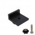 Tsnamay 4pcs Black Short Stop With Knobs T Track Block For T-track Woodworking Sanding And Routing
