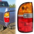 Hecasa Tail Light Compatible With 1995-2000 Toyota Tacoma Pair Signal Brake Lamp Taillight Assembly W Bulb S Replacement For