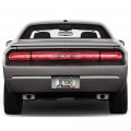 Ipick Image For Dodge Challenger Real Carbon Fiber Nameplate Chrome Stainless Steel License Plate Frame