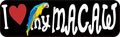 10in X 3in I Love My Macaw Magnet Car Door Magnetic Truck Pet Magnets Sign By Stickertalk 