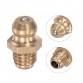 Uxcell Brass Straight Grease Fitting 1 4 -28 Thread 8mm Width Hydraulic Accessories 5pcs