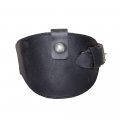 Hide Drink Motorcycle Boot Leather Protector Shifter Biker Gear Shoe Cover Guard Handmade Charcoal Black