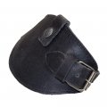 Hide Drink Motorcycle Boot Leather Protector Shifter Biker Gear Shoe Cover Guard Handmade Charcoal Black 