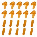 20 Pcs Yellow Tyre Tire Changer Mount Demount Head Duck Insert Rim Protector Plastic