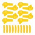 20 Pcs Yellow Tyre Tire Changer Mount Demount Head Duck Insert Rim Protector Plastic