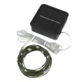 Green Wire Solar Fairy Lights Outdoor Waterproof Mini Short String For Outside 16 5ft Long 50 Led Warm White Firefly Yard
