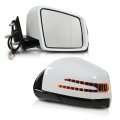 1 Pair Left Right Side Door Mirror White For Benz M Gl Class Ml63 Ml350 Ml300 Ml500 W164 X164 Gl350 Gl450 Gl550 2005-2011 
