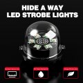 Wineco Red Blue 8pcs Led Hideaway Strobe Police Lights Kit 20 Flashing Patterns W Control Panel For Headlights Taillights