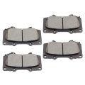 Front D976 Ceramic 4pcs W Hardware Disc Brake Pad Set 