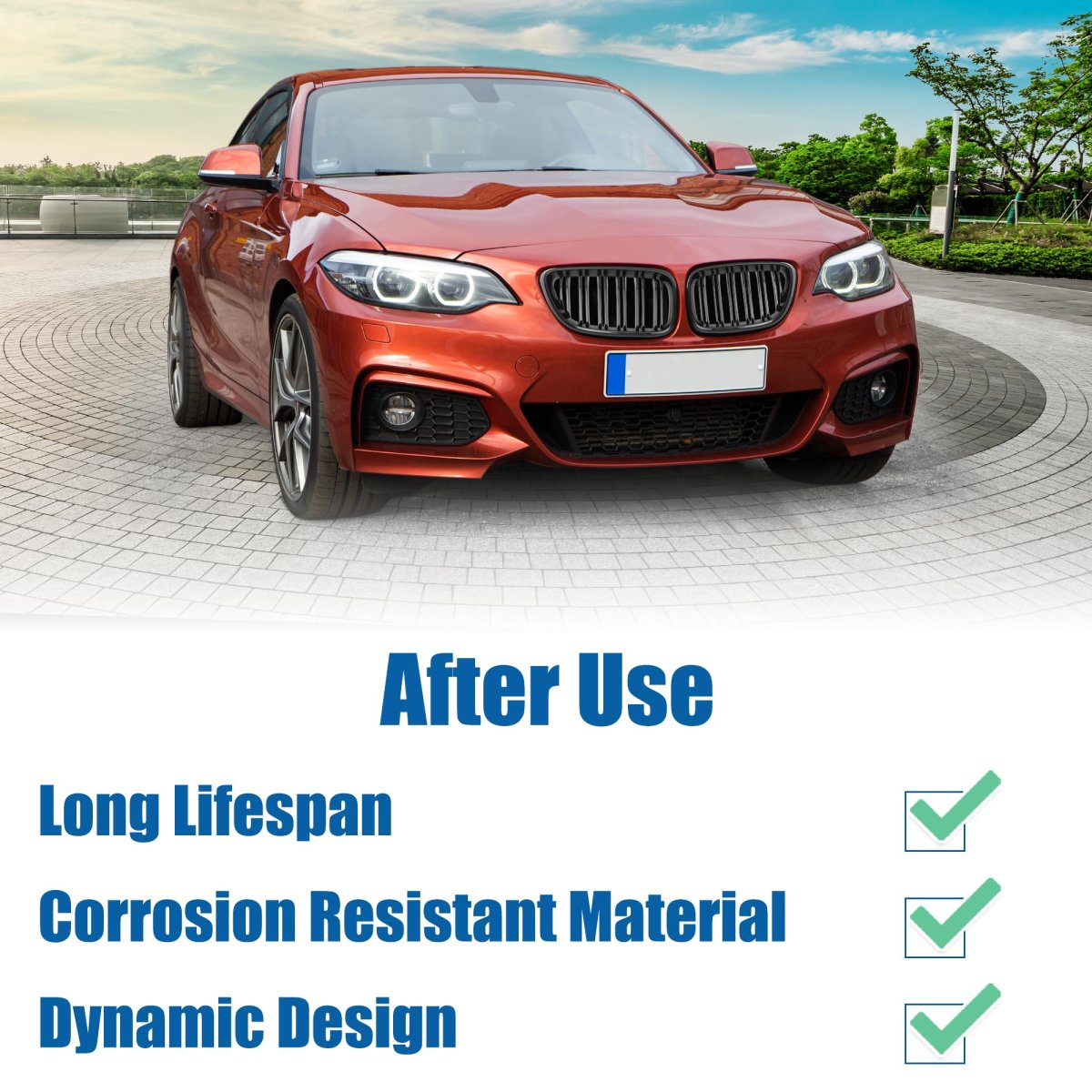 Front Hood Bumper Grille For Bmw 228i Xdrive 230i F22 No 51137295524 51137295523 Kidney Grill Double Slat Black Pair