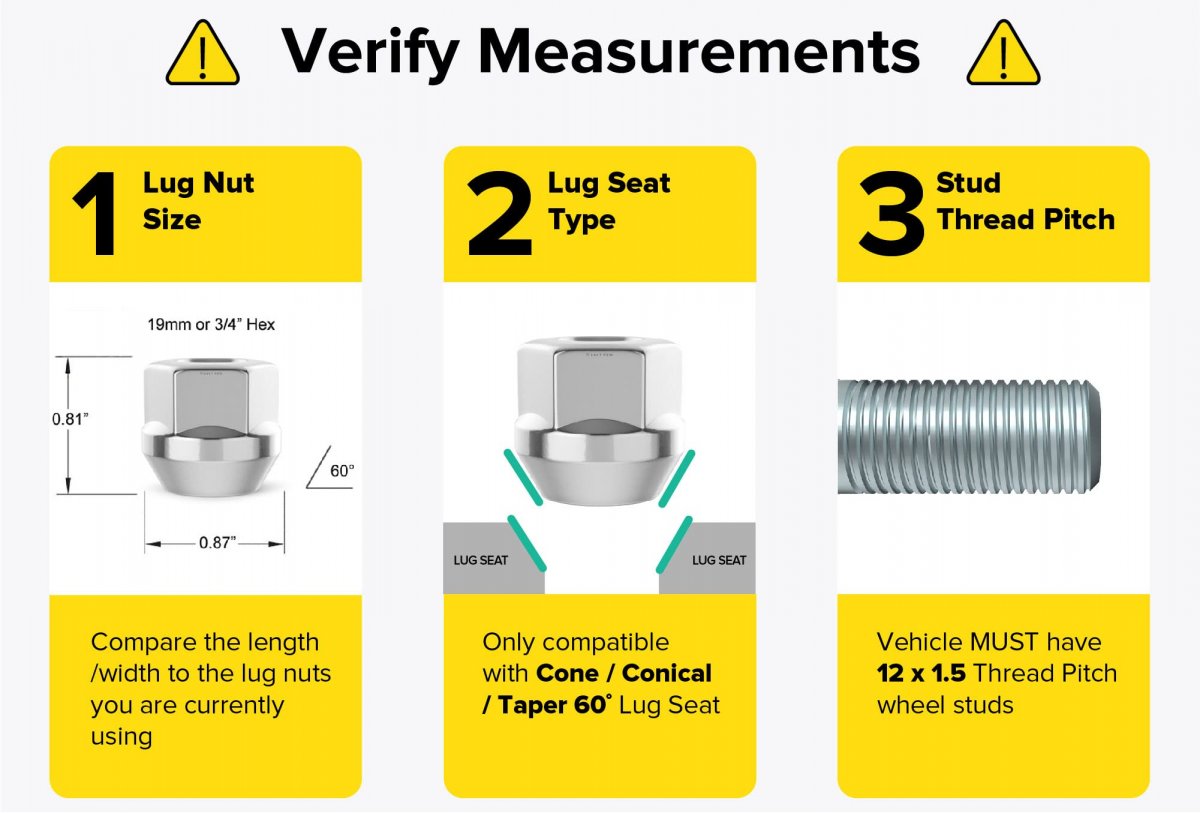 20pcs Chrome Open End Lug Nuts Metric 12x1 5 Thread Size 0 81 Length Cone Conical Taper Acorn Seat 19mm 3 4 Hex Head For Many