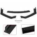 Ocpty 3pcs Abs Car Front Bumper Spoiler Lip Fit For 2018-2020 Infiniti Q50 Sport