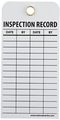 Nmc Inspection Record Tag With Brass Grommet Double-sided Pack Of 25 6 Height X 3 Width Unrippable Vinyl Rpt112g 
