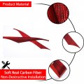 Car Door Speaker Upper Edge Panel Decals Sticker Compatible With Corvette C7 Stingray 2014-2019 Soft Carbon Fiber 2pcs Inner