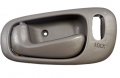 Pt Auto Warehouse To-2542g-lh Inside Interior Inner Door Handle Gray With Power Lock Hole Driver Side