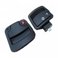 Rv Entrance Lock Assembly Complete Tt Leo Latch Plastic Random Keyed Black 