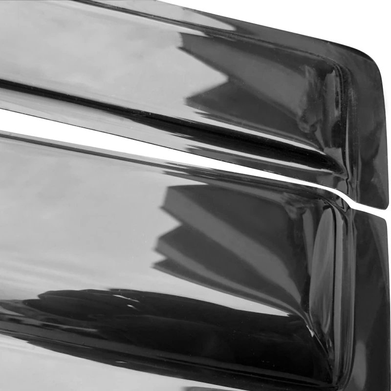 Window Visor For 2004-2016 Nissan Armada Acrylic Unpainted Black Sun Rain Shade Guard Wind Vent Air Deflector By Ikon