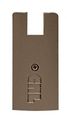 Crl Dark Bronze End Cap For 4 Square 1 2 Glass Wedge-lock Door Rail 