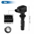 Uxcell Ignition Coil No L3g218100b Plastic Metal Black For Mazda006-2013 L4 2 0l 3 2006-2009 2 3l