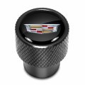 Ipick Image For Cadillac Crest Logo In Black On Aluminum Tire Valve Stem Caps