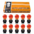 Usonline911 10x Amber 3157 Tail Lamp Turn Signal Parking Reverse Bulb 3057 3155 3357 3547 4157 3156 3157ll 4157ll 3057ll 3757