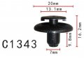 Autobahn88 Rocker Panel Garnish Molding Push-type Clip Compatible With Gm Toyota Oem 88970494 88973676 9046707168 Pack Of 20