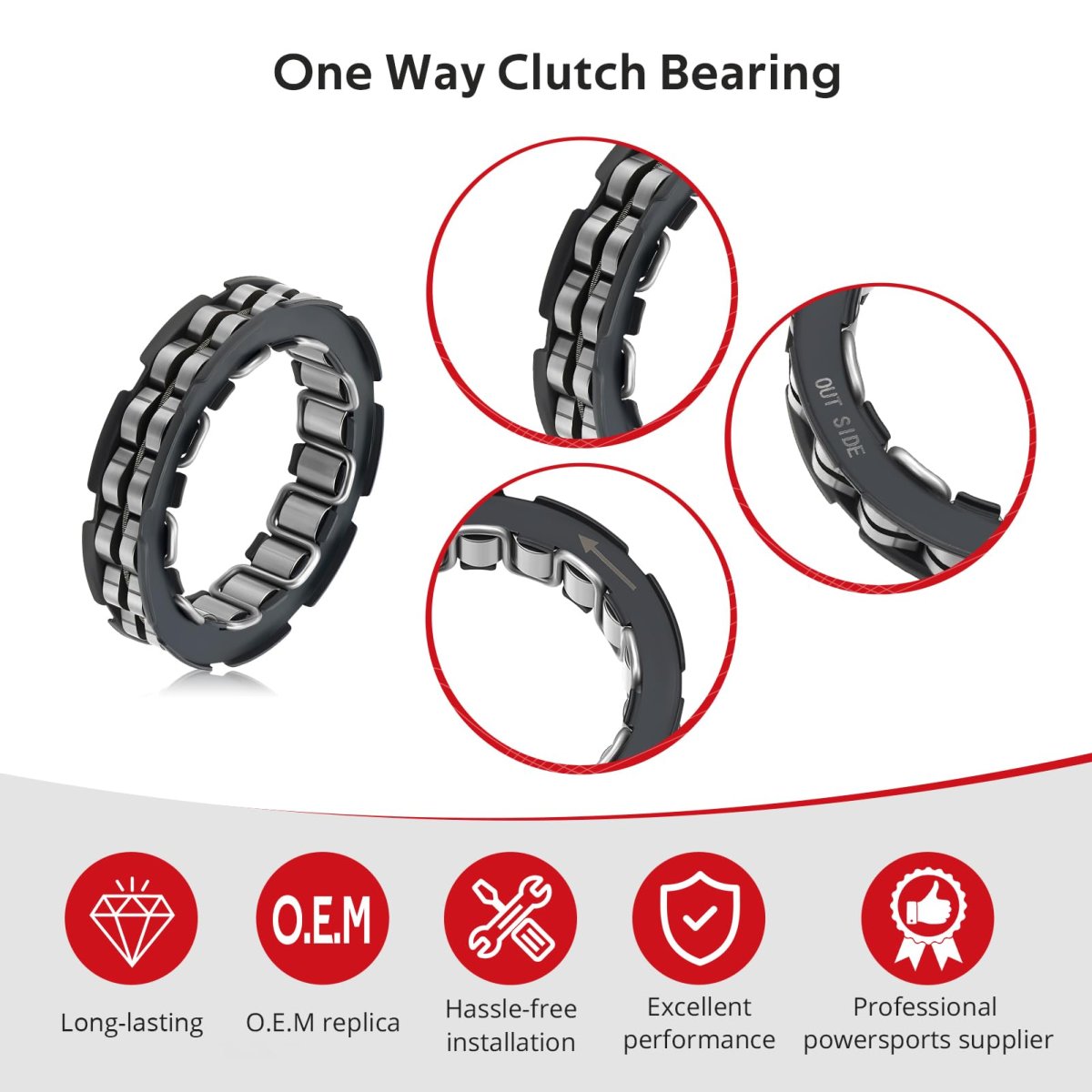 Wet Clutch Centrifugal Carrier With Bearing For Honda Fourtrax 300 2x4 4x4 Trx300 Trx300fw 1988-2000 O E M 22535-hm5-305