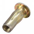 Uxcell Multi-grip Rivet-nut M5 Pre-bulbed Shank Carbon Steel Color-zinc-plated Flat Head Threaded Insert Nut 30pcs