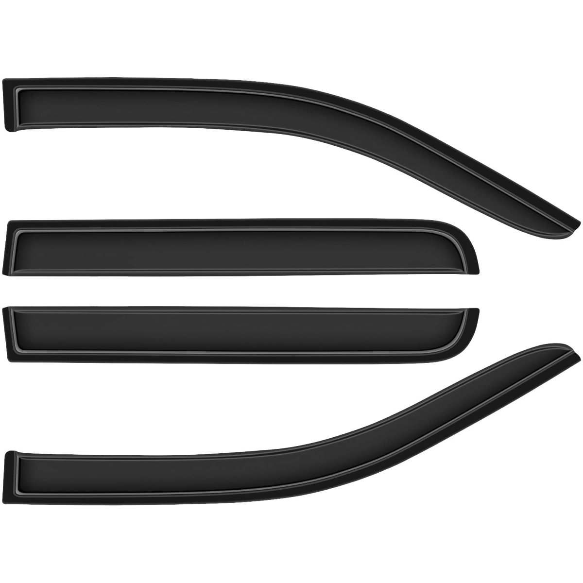 Window Visors Fits 2005-2018 For Nissan Frontier Rain Guard 4 Pieces