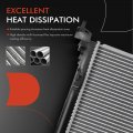 A-premium Engine Coolant Radiator Assembly Compatible With Nissan Rogue Sport 2017-2022 Qashqai 2 0l