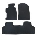 Black Velour Front Rear Floor Mats Carpet For Honda Civic 2006 2007 2008 2009 2010 2011 
