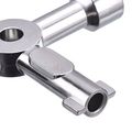 Willbond 4-way Multi-functional Utilities Key For Electric Water Gas Meter Box Cupboard Cabinet Opening Silver 