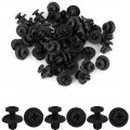 A14040200ux0009 Black Clips Rivets Fastener 50 Pack