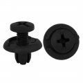 A14040200ux0009 Black Clips Rivets Fastener 50 Pack 