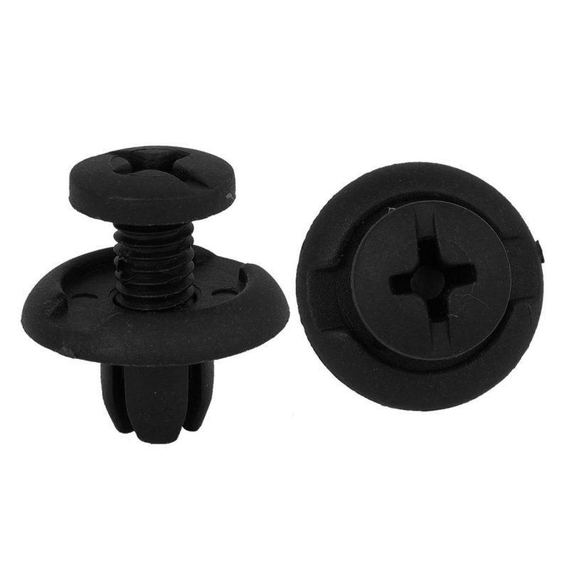 A14040200ux0009 Black Clips Rivets Fastener 50 Pack