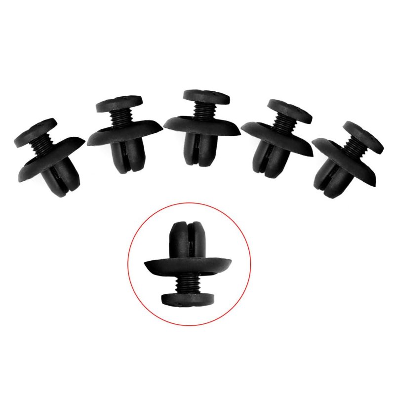 A14040200ux0009 Black Clips Rivets Fastener 50 Pack