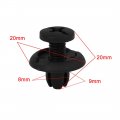 A14040200ux0009 Black Clips Rivets Fastener 50 Pack