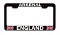 Arsenal England British Bl Steel License Plate Frame Tag Holder 