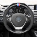 Mewant Matte Carbon Fiber And Suede Steering Wheel Cover For Bmw 2 Series F22 F23 F45 F46 2014-2019 3 F30 F31 F34 F35 2012-2019