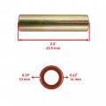 Caltric 4x Inner Front Upper A-arm Short Pivot Shaft Compatible With Polaris Length 63 5 Mm